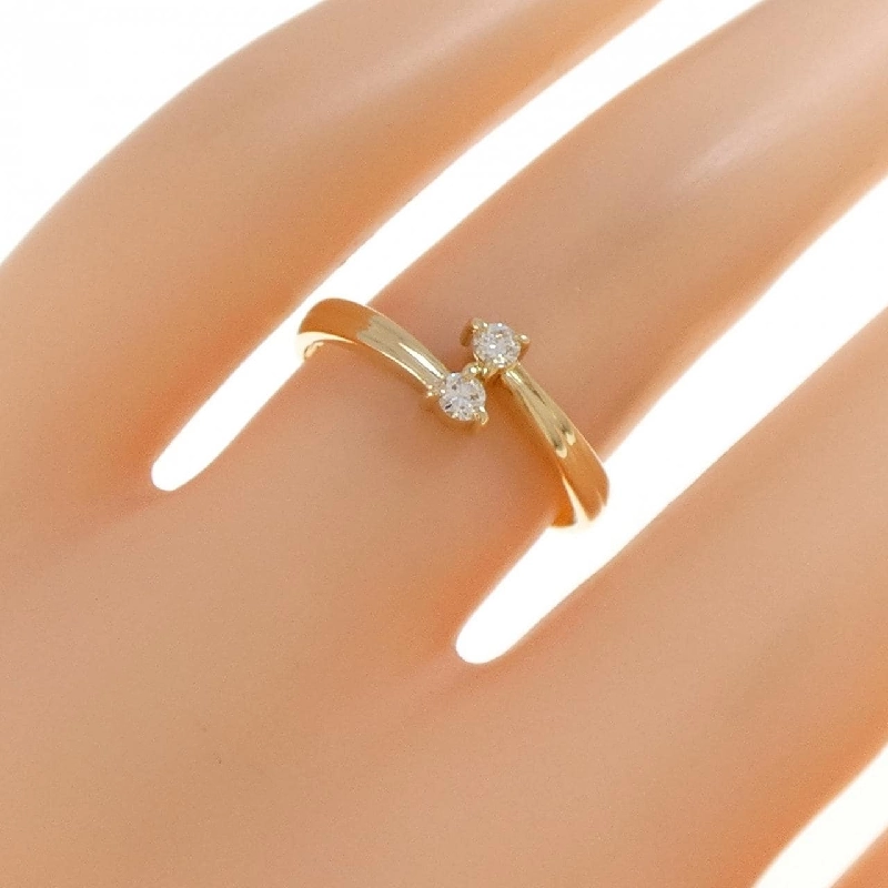 Nhẫn kim cương K18YG 668402