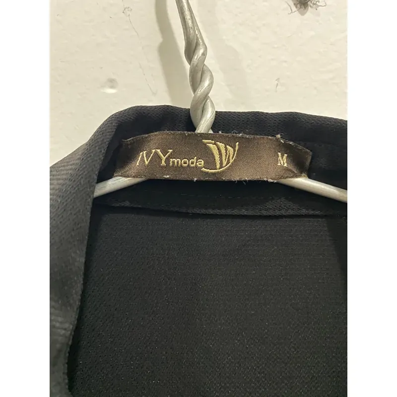ÁO SƠ MI IVY MODA* MÀU ĐEN* SIZE M* TẶNG QUÀ 0Đ *FREESHIP 588239
