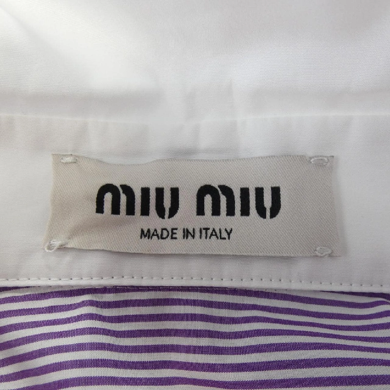 MIU MIU MIU MIU Logo MK1833 SOOO 139C Áo sơ mi 631687