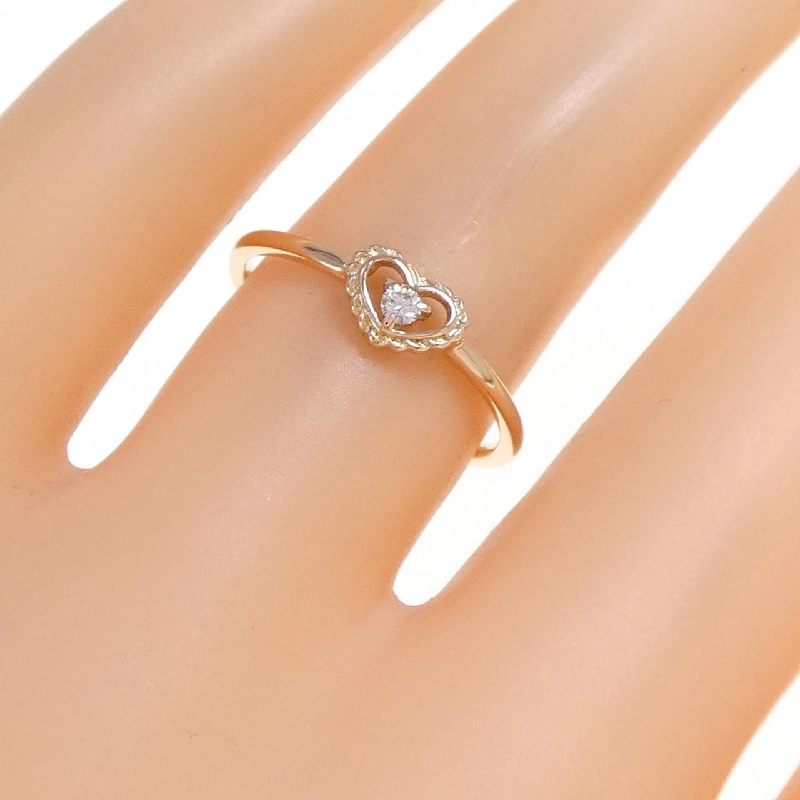 Nhẫn kim cương hình trái tim K18PG 0.03CT 668071