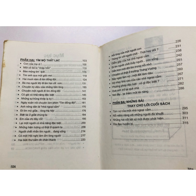 NHỮNG CHUYỆN VỀ THẾ GIỚI TÂM LINH  - 327 trang, nxb: 2007 360513