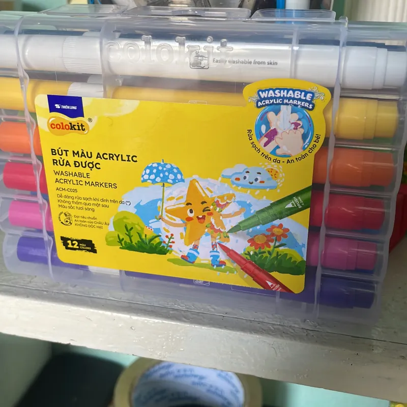 hộp màu acrylic 12 màu TL 758746