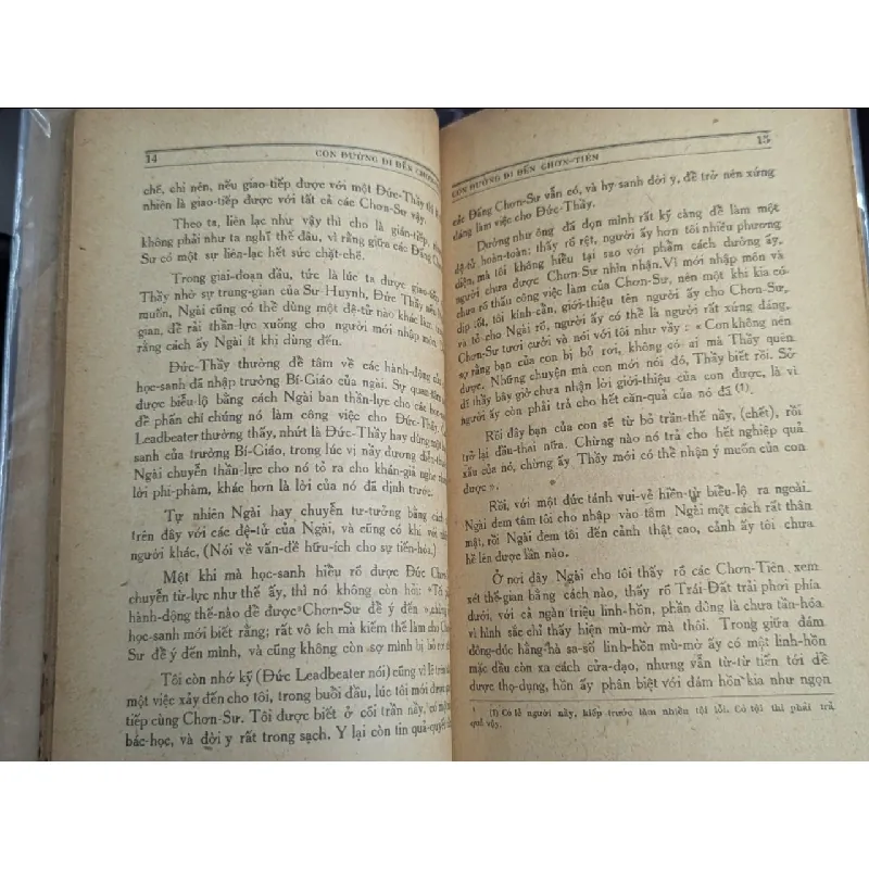 CON ĐƯỜNG ĐI ĐẾN CHƠN TIÊN - DỊCH GIẢ NGUYỄN VĂN LƯỢNG (  CÓ CHỮ KÝ DỊCH GIẢ ) 451609