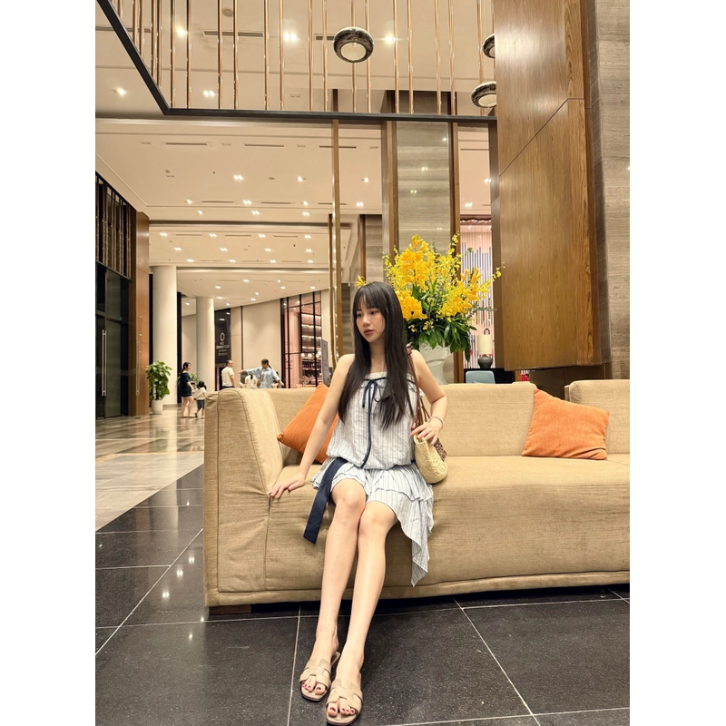 váy 2 dây mặc đi biển 444666