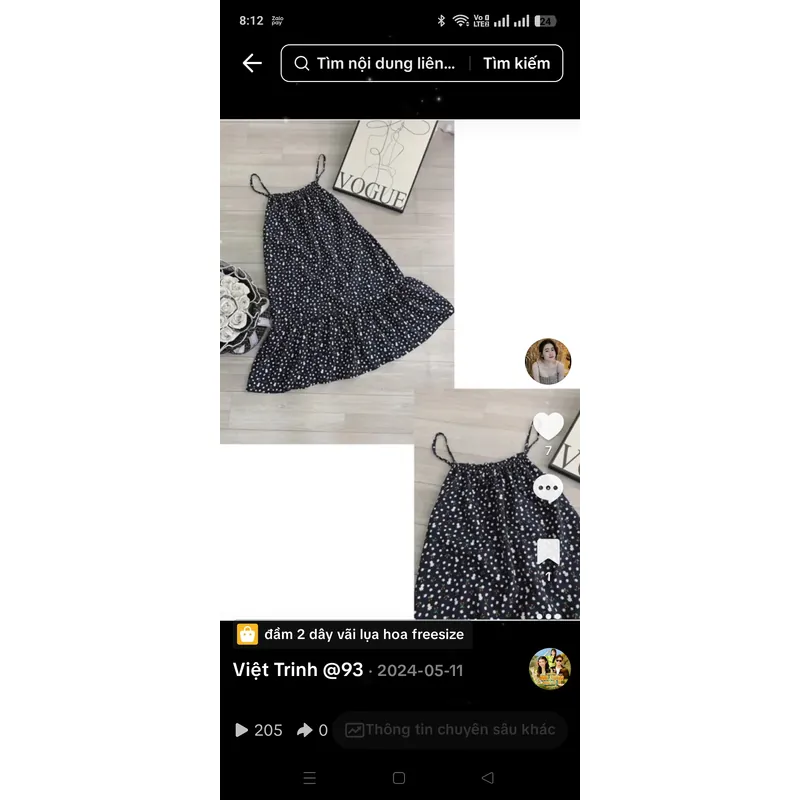 Đầm 2 dây vãi lụa from xuông đuôi cá 720780