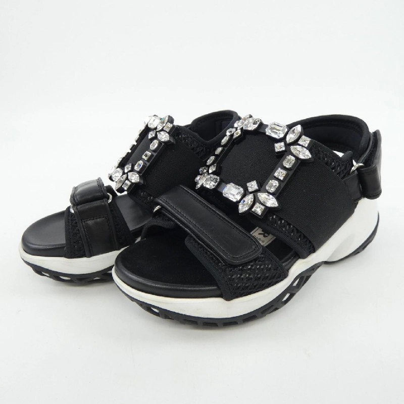 Giày sandal ROGER VIVIER Viv' Run Strass Buckle - Hàng hiệu Chính hãng 828646