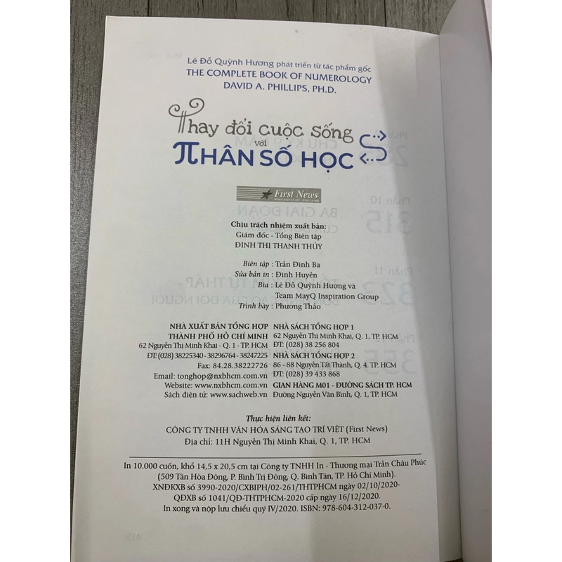 Thay đổi cuộc sống với nhân số học. 999 471172