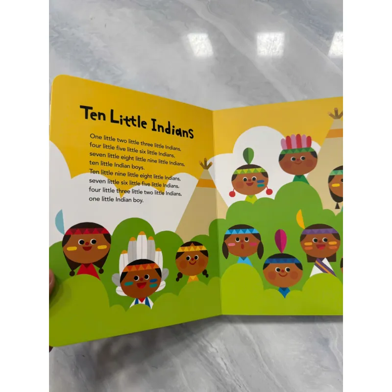 Sách nhạc tiếng anh super simple songs - Ten Little Indians gồm 10 bài hát 968736