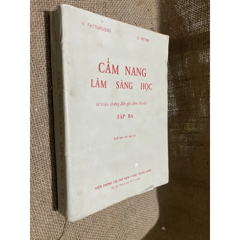  Cẩm nang lâm sàng học  - FATTORUSSO & O. RITTER - tập 3 907767