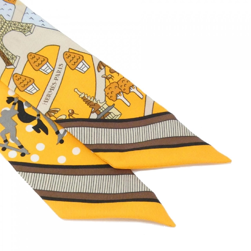 Hermès LES NOUVEAUX AMOUREUX Twilly 063329S khăn quàng 625537