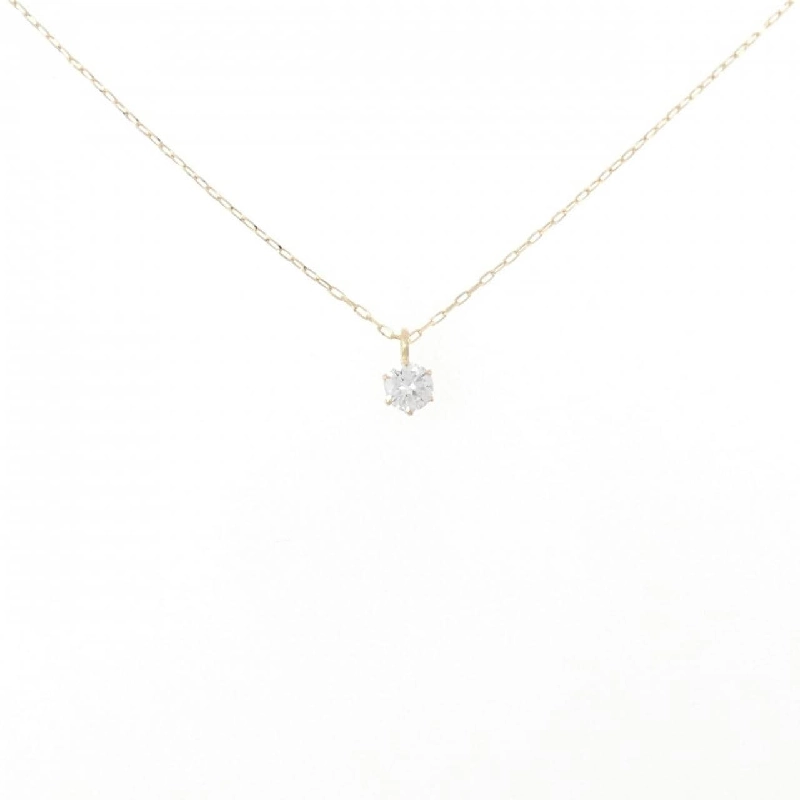 K18YG Solitaire Dây chuyền kim cương 0.10CT - Hàng hiệu Chính hãng 868696