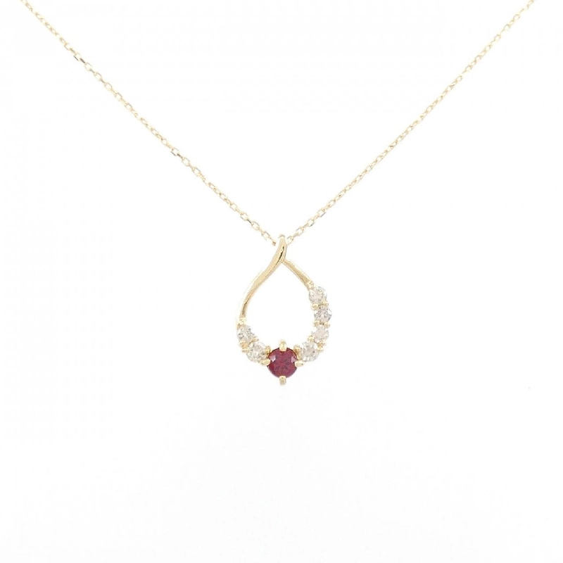 K18YG Spinel Necklace - Hàng hiệu Authentic 863504