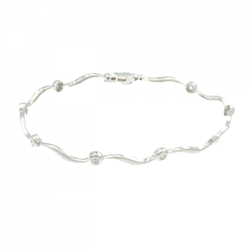 K18WG Vòng tay kim cương 0.25CT - Hàng hiệu Chính hãng 873683