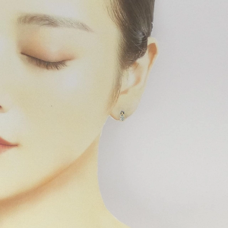 K18YG Blue Topaz Bông tai - Hàng hiệu Chính hãng 870055