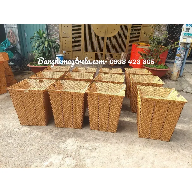 Khay vuông trưng trái cây mây nhựa 746339