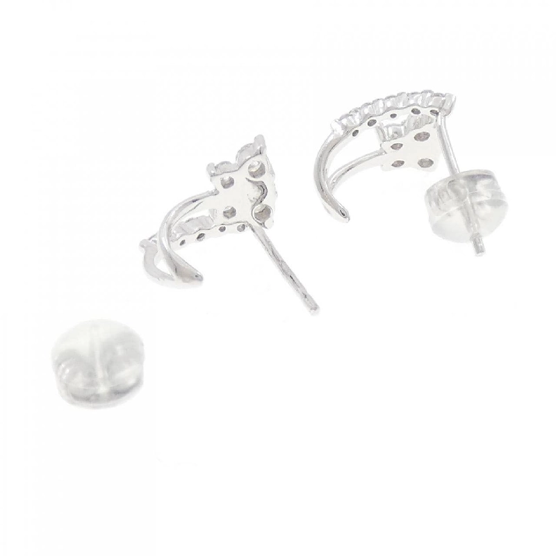 K18WG Bướm Kim Cương Bông Tai - Hàng hiệu Chính hãng 867501