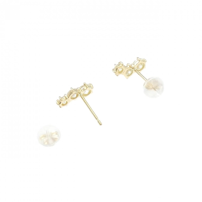 K18YG Bông tai kim cương ba viên 0.70CT - Hàng hiệu Chính hãng 868747