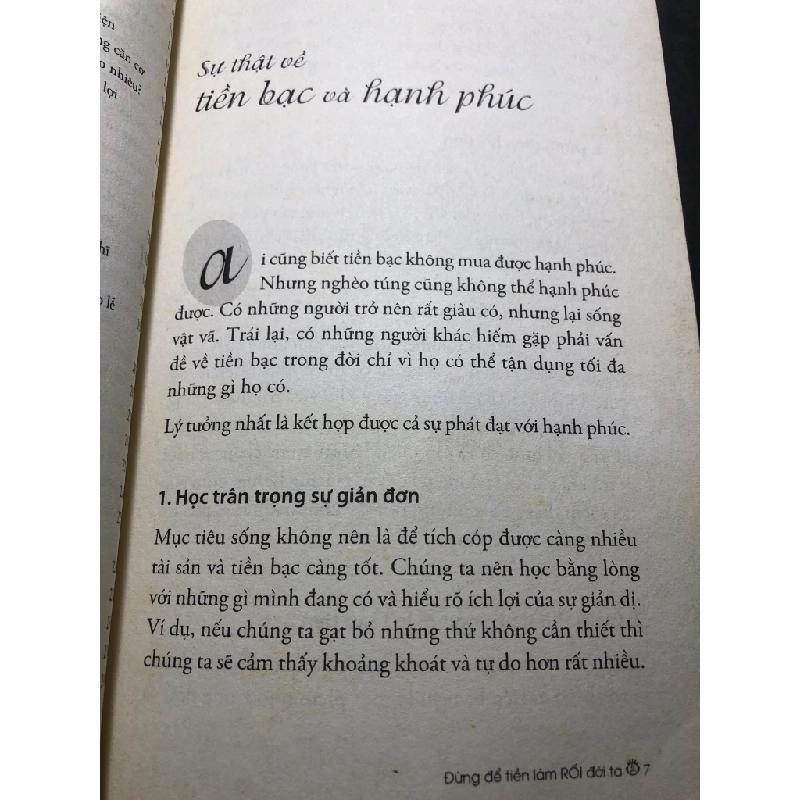 Đừng để tiền làm rối đời ta 2016 mới 75% ố bẩn Xuân Nguyễn HPB2106 SÁCH KỸ NĂNG 165968