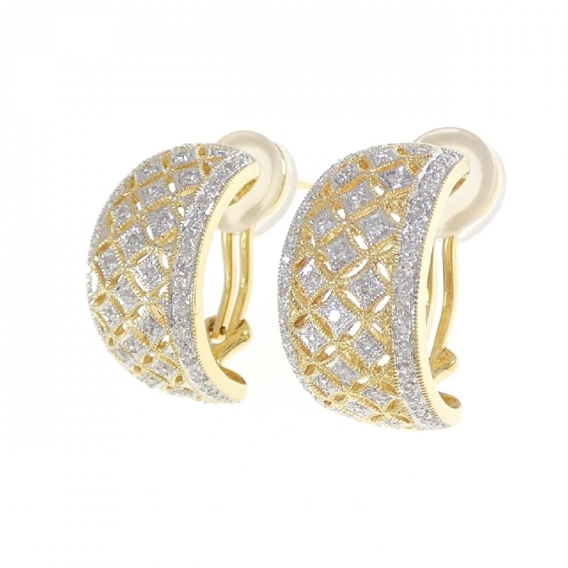 Bông tai/khuyên tai kim cương 750YG/750WG 0.51CT - Hàng hiệu Chính hãng 868320
