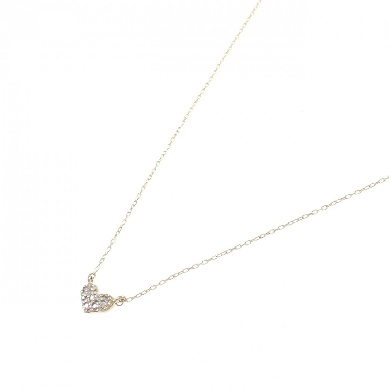 K18PG Dây chuyền trái tim kim cương 0.05CT - Hàng hiệu Authentic 862379