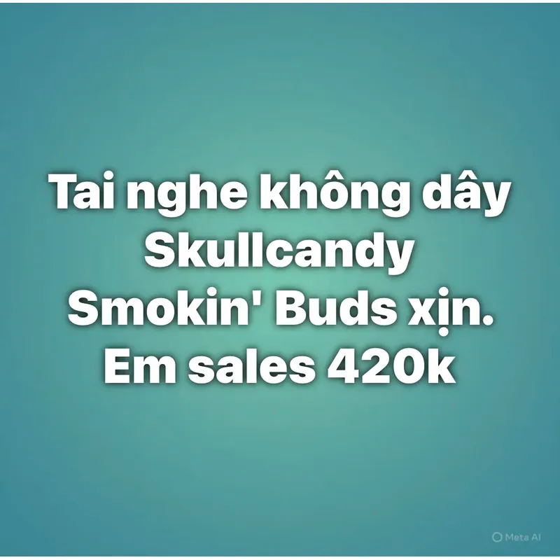 Tai nghe ko dây Skull candy siêu chất 606461