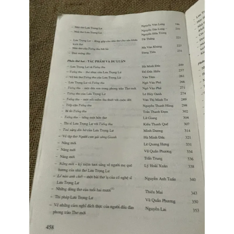 về tác gia và tác phẩm : Lưu Trọng Lư - sách khổ lớn, xuất bản 2000x 573519