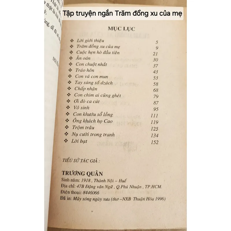 Truyện ngắn: TRĂM ĐỒNG XU CỦA MẸ - Tác giả: Trương Quân 706280
