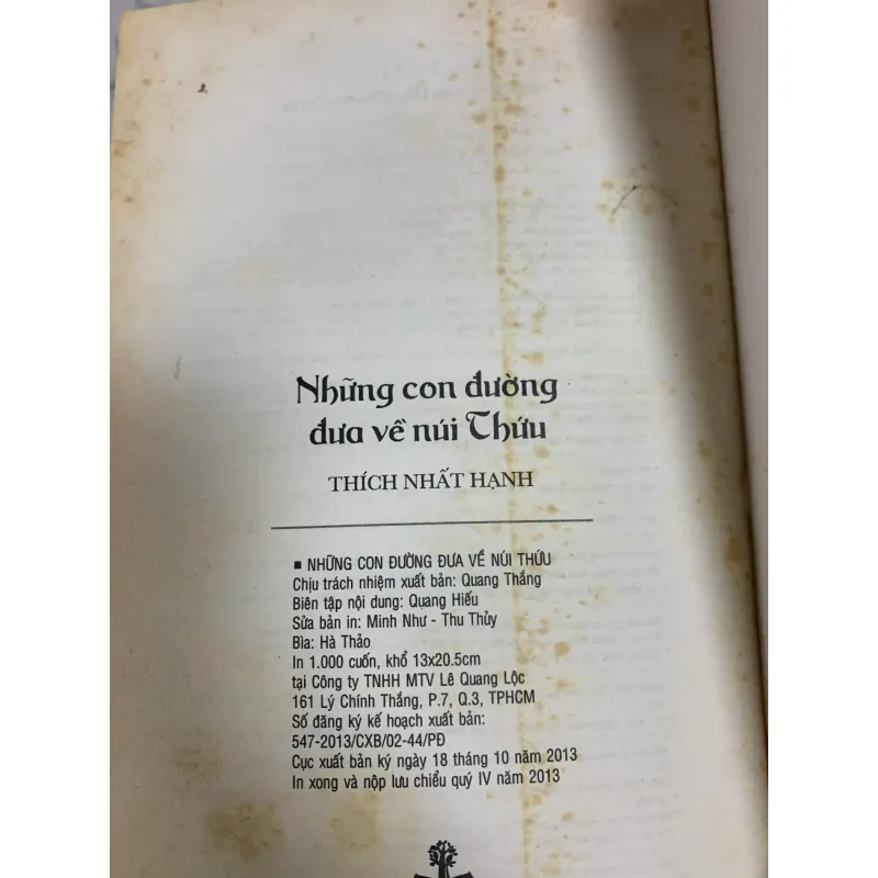 Những Con Đường Đưa Về Núi Thứu - Thích Nhất Hạnh 927482