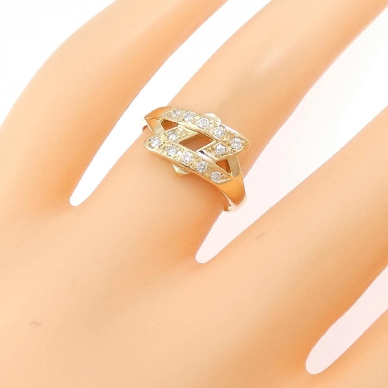 Nhẫn kim cương K18YG 0.14CT - Hàng hiệu chính hãng 850123