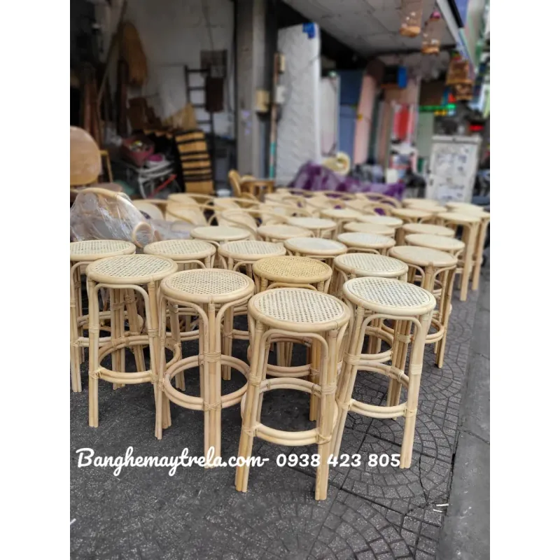 Ghế quầy bar mây tre đan 1000751