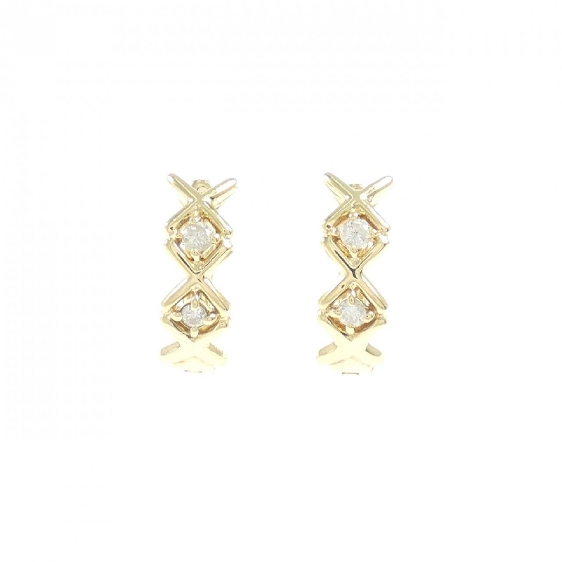 K18YG Bông tai kim cương 0.10CT - Hàng hiệu Chính hãng 864155