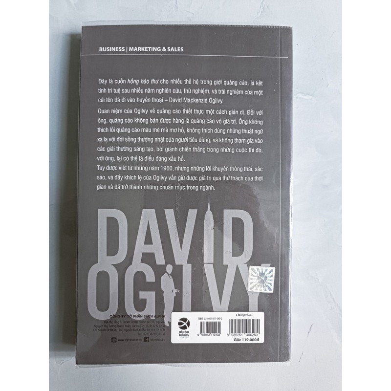 Lời Tự Thú Của Một Thầy Quảng Cáo - David Ogilvy (mới 99,9%) 176671