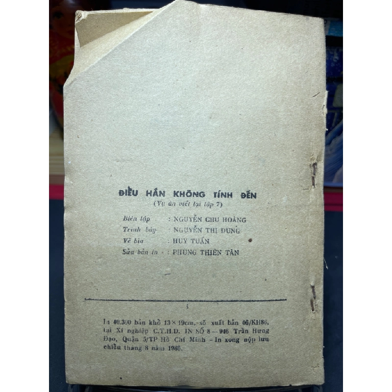 Điều hắn không tính đến 1986 mới 50% ố vàng không có bìa Nhiều tác giả HPB0906 SÁCH VĂN HỌC 159509