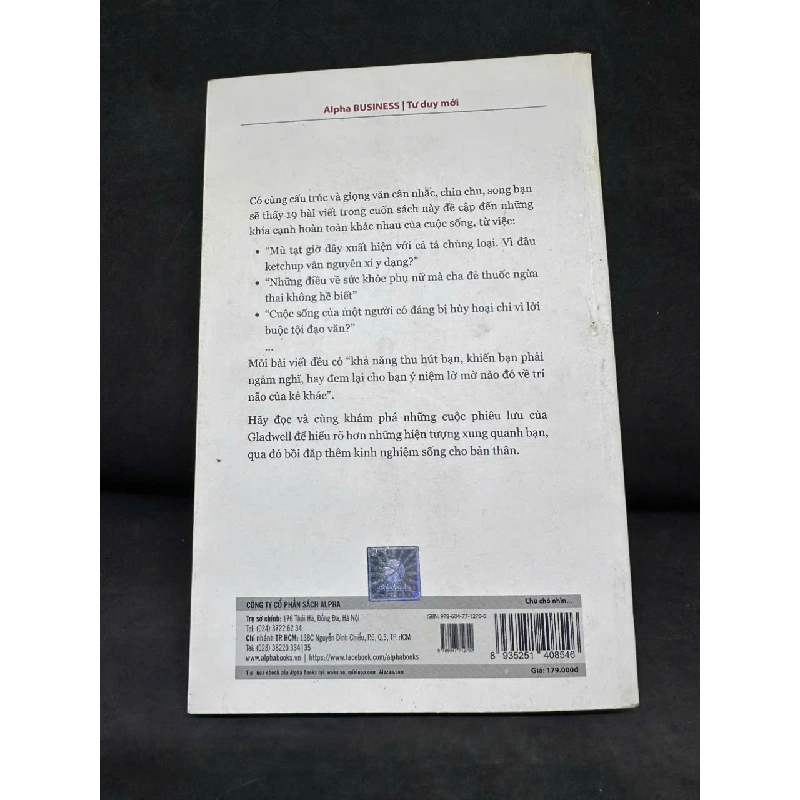 [Phiên Chợ Sách Cũ] Chú Chó Nhìn Thấy Gì?, 2018 - Malcolm Gladwell H1108 544885