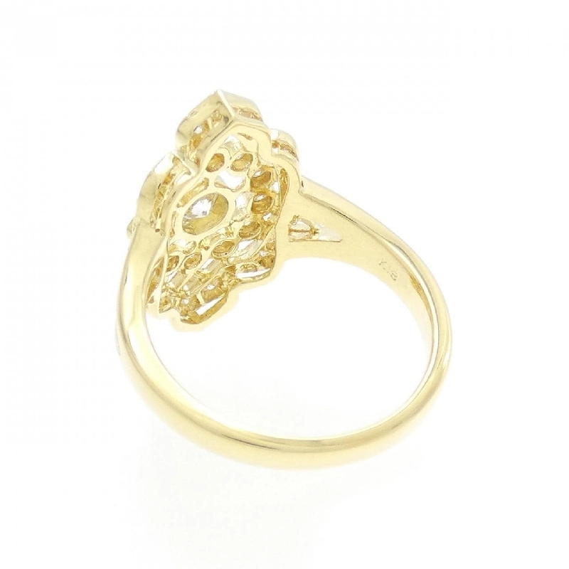 Nhẫn kim cương K18YG 0.51CT 670409