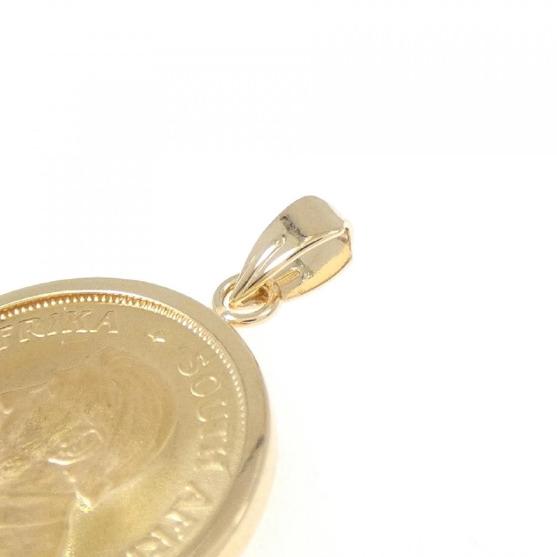 K18YG(枠) Đồng xu Mặt dây chuyền - Hàng hiệu Chính hãng 862621