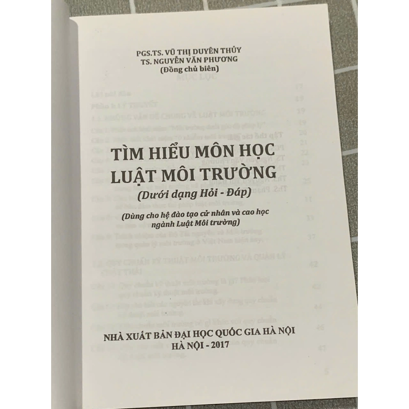 TÌM HIỂU MÔN HỌC LUẬT MÔI TRƯỜNG (Dưới dạng Hỏi - Đáp) 545913