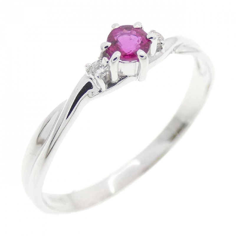 Nhẫn Ruby K18WG 672481