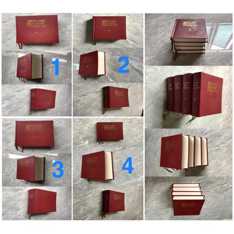 Bộ 4 cuốn các giờ kinh phụng vụ (trọn bộ) 785896