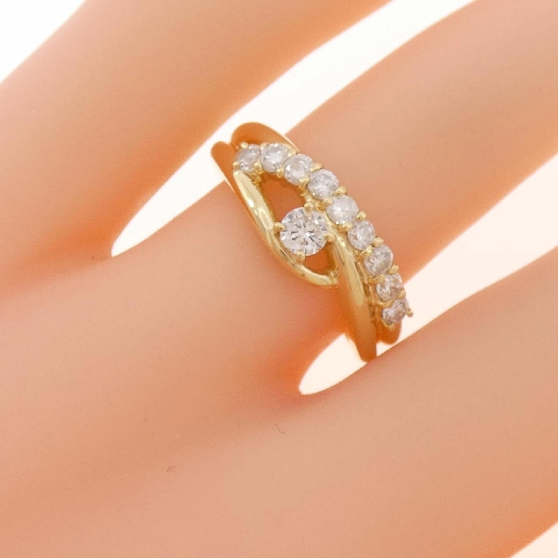 Nhẫn kim cương K18YG 0.51CT 669031