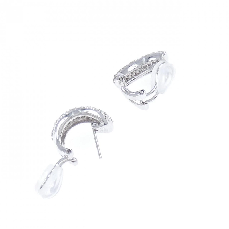 K18WG Pave Diamond Earrings/Studs 1.00CT - Hàng hiệu Authentic 871069