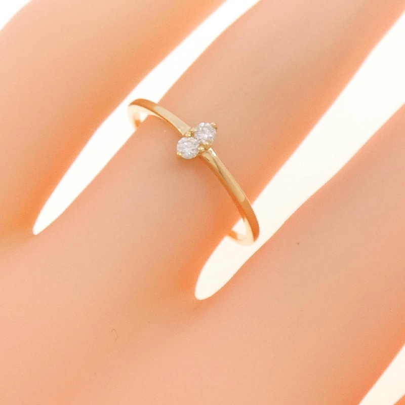 【Remake】Nhẫn kim cương K18YG 0.06CT 673238