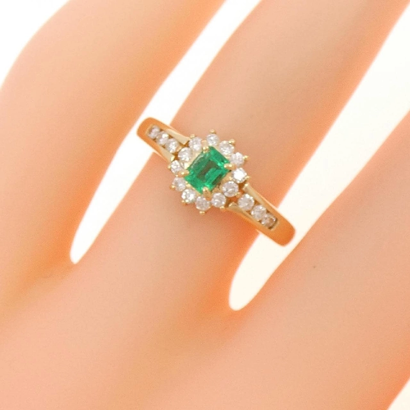 Nhẫn ngọc lục bảo K18YG 0.20CT 673484