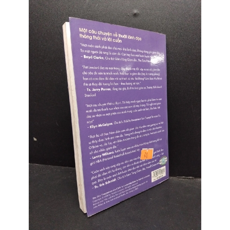 Năm điều cám dỗ giám đốc mới 80% ố 2006 HCM2207 Patrick Lencioni KỸ NĂNG 190613