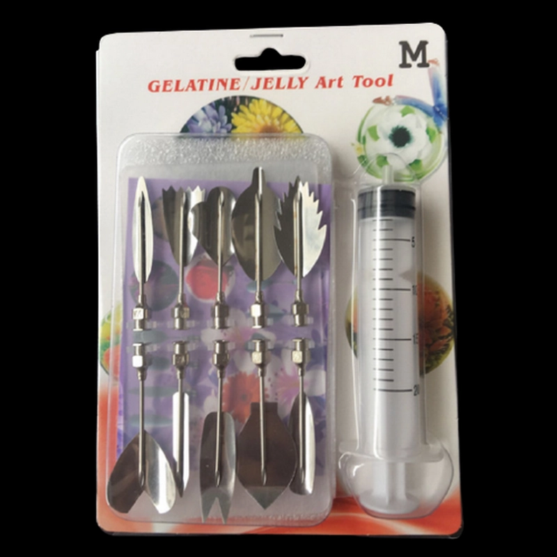 Bộ 10 dụng cụ làm thạch rau câu 3D - Bộ nhập khẩu - Tặng kèm xi lanh – Mã số 1000 335406