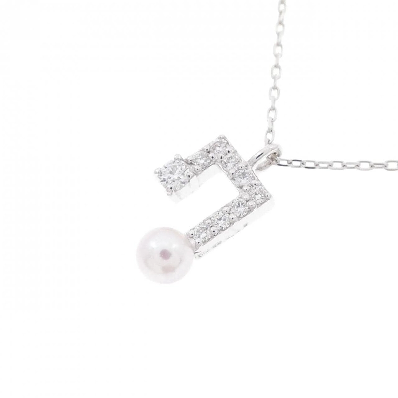 K18WG Ngọc trai Akoya Dây chuyền 3.1mm - Hàng hiệu Chính hãng 858259