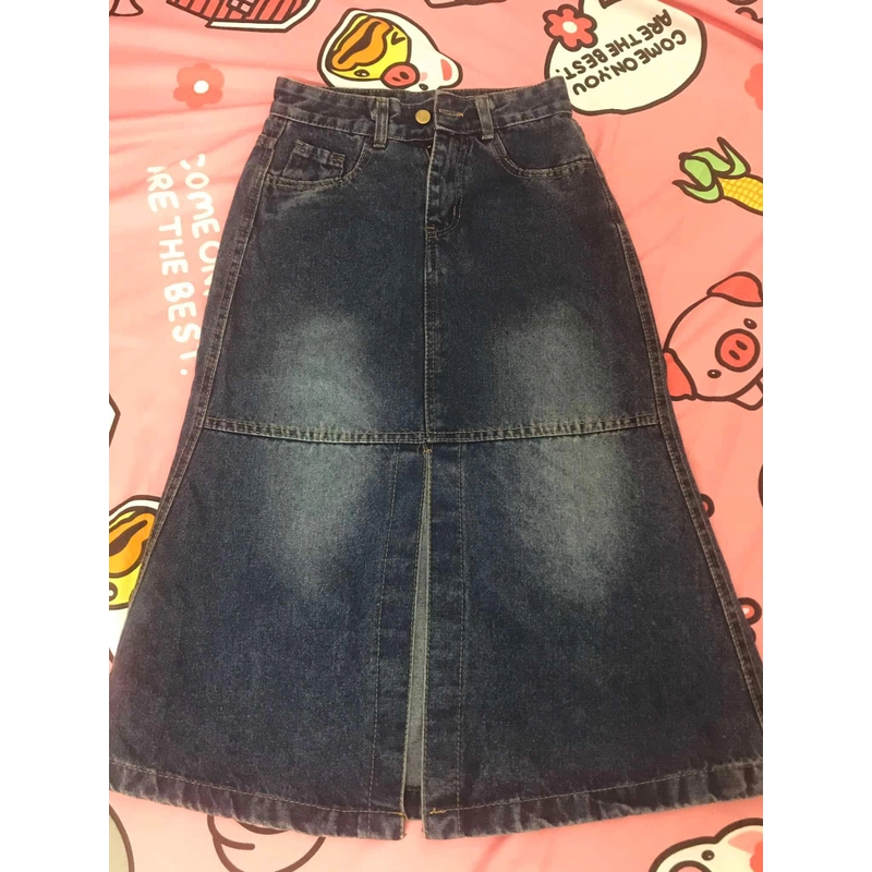 Châ váy jeans dày 323056