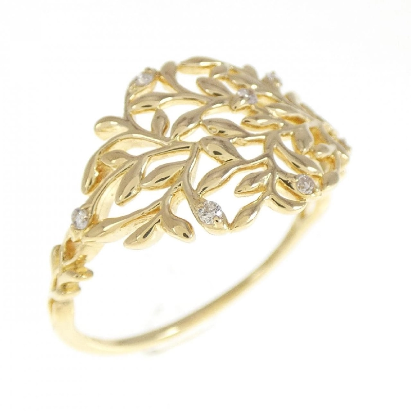 Nhẫn kim cương K18YG 0.04CT 671202