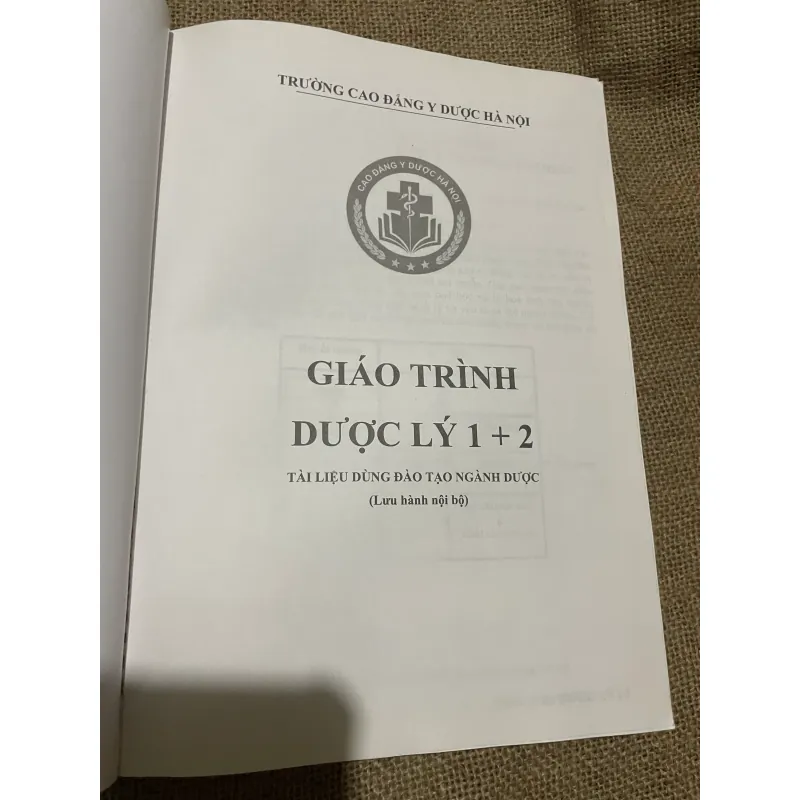 GIÁO TRÌNH DƯỢC LÝ 1 + 2, TÀI LIỆU DÙNG ĐÀO TẠO NGÀNH DƯỢC, SÁCH Y, KHỔ LỚN 569815