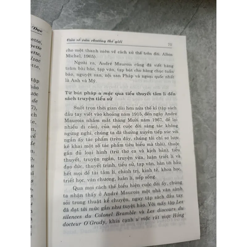 CỬA SỔ VĂN CHƯƠNG THẾ GIỚI - TRẦN THIỆN ĐẠO 577795